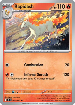 Rapidash 027/162 - Temporal Forces