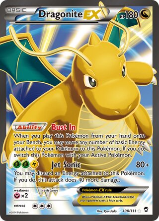 Dragonite-EX 108/111 - Furious Fists