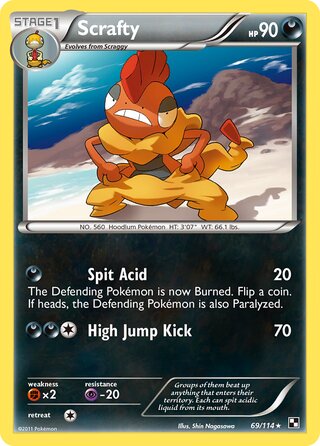 Scrafty 69/114 - Bllack & White Base