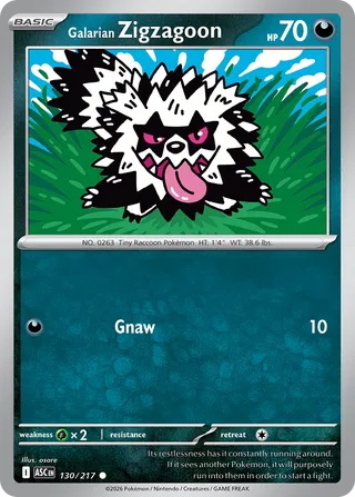 Galarian Zigzagoon 130/217 - Ascended Heroes