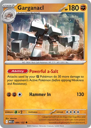 Garganacl 084/132 - Mega Evolution Base