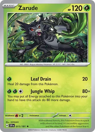 Zarude 011/191 - Surging Sparks