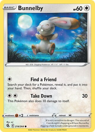 Bunnelby 214/264 - Fusion Strike
