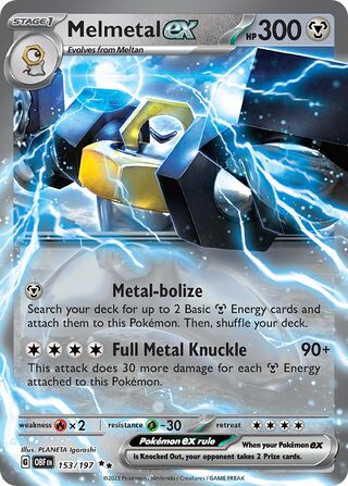 Melmetal ex 153/197 - Obsidian Flames