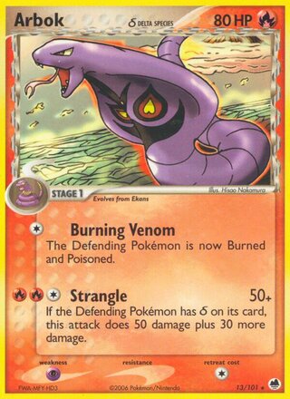 Arbok 13/101 - Dragon Frontiers