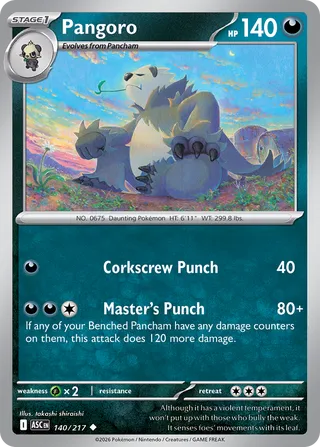 Pangoro 140/217 - Ascended Heroes