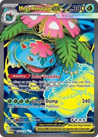Mega Venusaur ex 155/132 - Mega Evolution Base