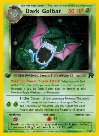 Dark Golbat 7/82 - Team Rocket