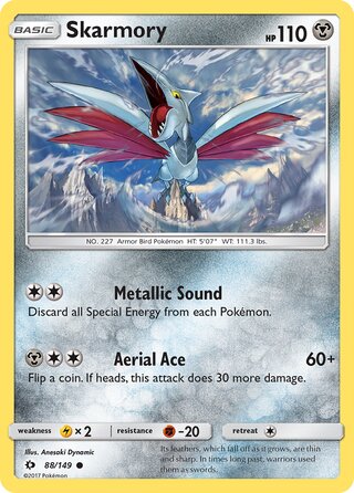 Skarmory 88/149 - Sun & Moon Base