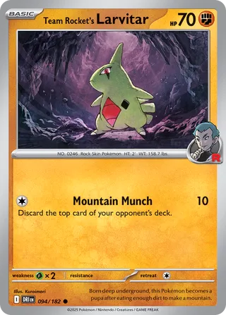 Team Rocket's Larvitar 094/182 - Destined Rivals