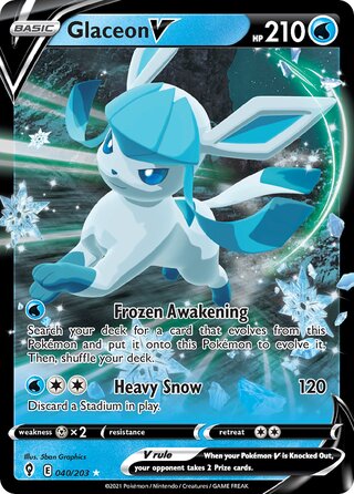 Glaceon V 040/203 - Evolving Skies