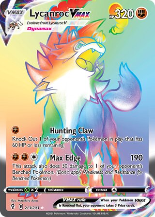 Lycanroc VMAX 213/203 - Evolving Skies