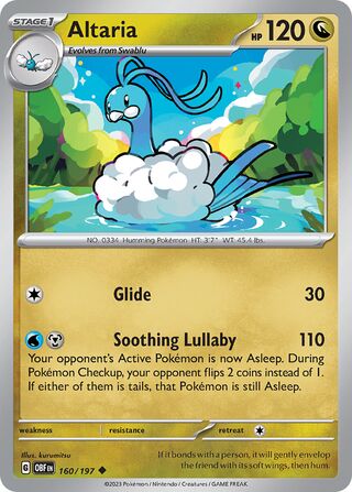 Altaria 160/197 - Obsidian Flames