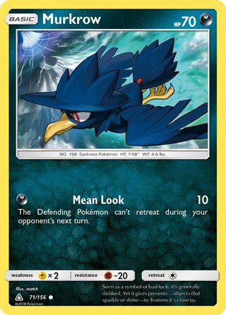 Murkrow 71/156 - Ultra Prism