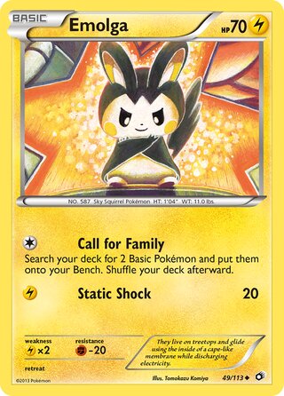 Emolga 49/113 - Legendary Treasures