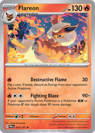 Flareon 013/131 - Prismatic Evolutions