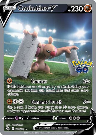 Conkeldurr V 074/078 - Pokémon GO