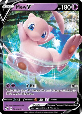 Mew V 069/189 - Darkness Ablaze