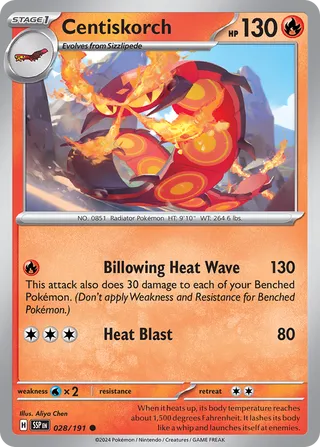 Centiskorch 028/191 - Surging Sparks