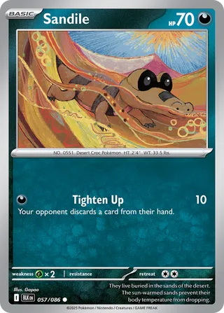 Sandile 057/086 - Black Bolt