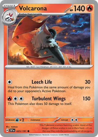 Volcarona 025/191 - Surging Sparks
