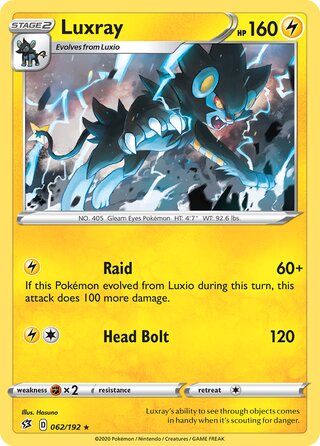 Luxray 062/192 - Rebel Clash