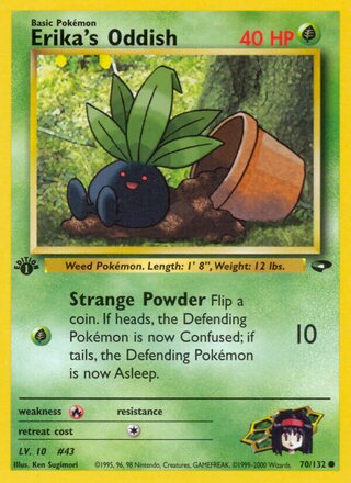 Erika's Oddish 70/132 - Gym Challenge