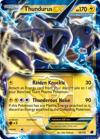 Thundurus-EX 38/116 - Plasma Freeze