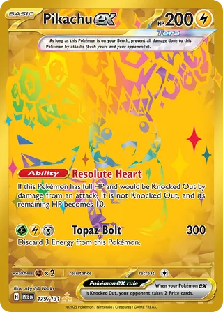Pikachu ex 179/131 - Prismatic Evolutions