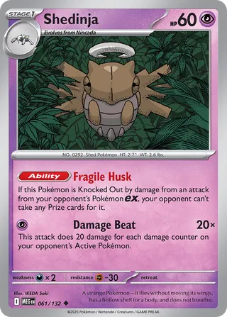 Shedinja 061/132 - Mega Evolution Base