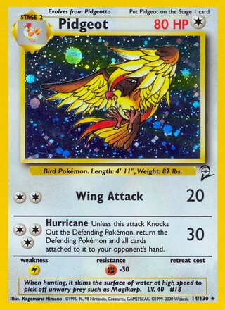 Pidgeot 14/130 - Base Set 2