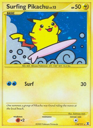 Surfing Pikachu 114/111 - Rising Rivals