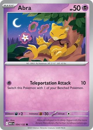 Abra 054/132 - Mega Evolution Base