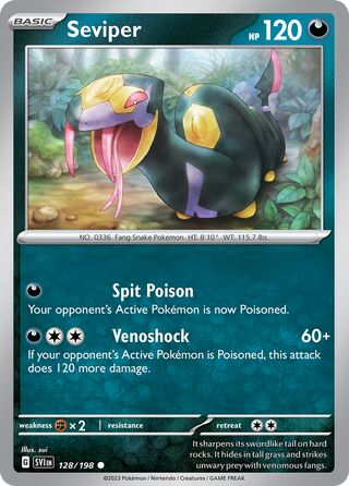 Seviper 128/198 - Scarlet & Violet Base