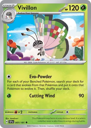 Vivillon 007/191 - Surging Sparks