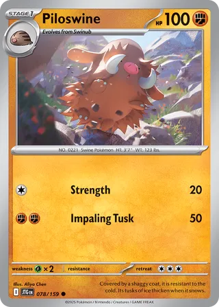 Piloswine 078/159 - Journey Together