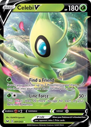 Celebi V 001/202 - Sword & Shield Base