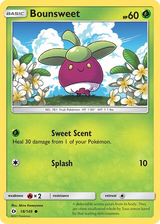 Bounsweet 18/149 - Sun & Moon Base