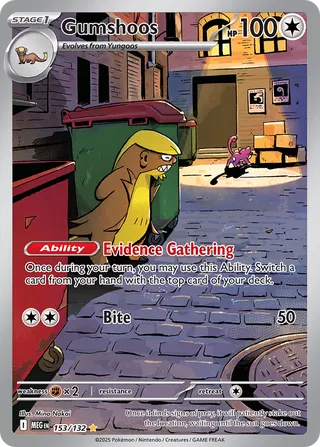 Gumshoos 153/132 - Mega Evolution Base