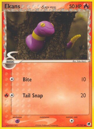 Ekans 47/101 - Dragon Frontiers