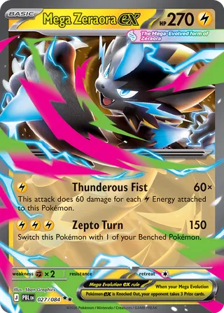 Mega Zeraora ex 027/084 - Pitch Black