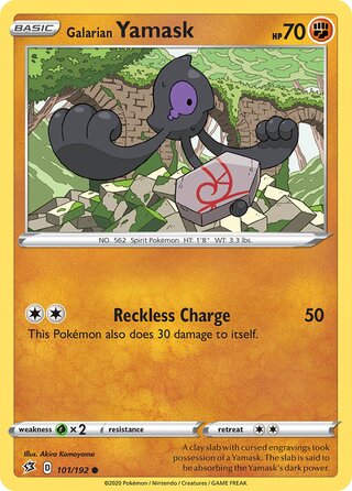 Galarian Yamask 101/192 - Rebel Clash
