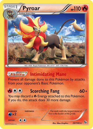 Pyroar 20/106 - Flashfire