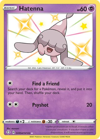 Hatenna SV054/SV122 - Shining Fates