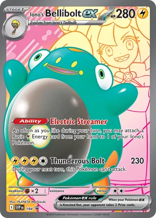 Iono's Bellibolt ex 194 - Scarlet & Violet Promos