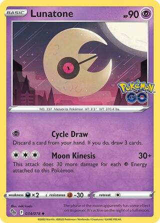 Lunatone 034/078 - Pokémon GO