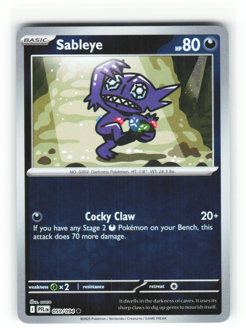 Sableye 059/094 - Phantasmal Flames - NM (ID: 53133550227251) - front
