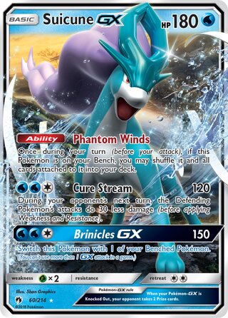Suicune-GX 60/214 - Lost Thunder