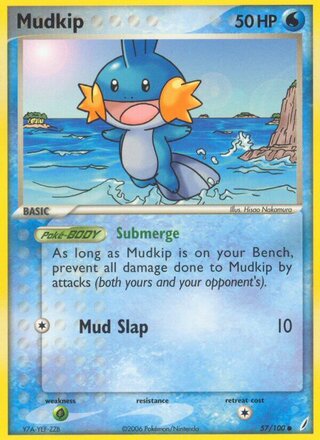 Mudkip 57/100 - Crystal Guardians - MP - front
