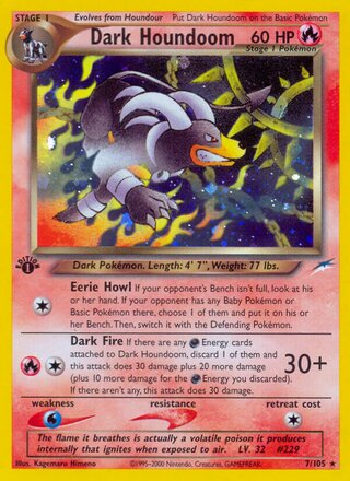 Dark Houndoom 7/105 - Neo Destiny